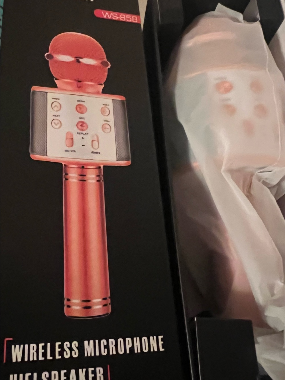 Rose Gold Wireless Karaoke Microphone